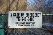 In Case of Emergency \ 717-240-6400 \ Cumberland County OEP \ 3 Square Hollow Site