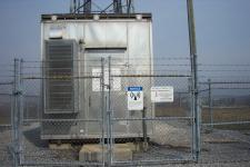 The equipment building for Lattice Communications' Greason Site.