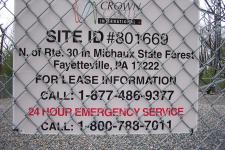 The Crown Castle Sign.