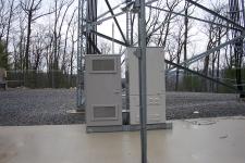 Some equipment at the Crown Castle site.