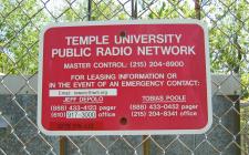 Temple University Sign