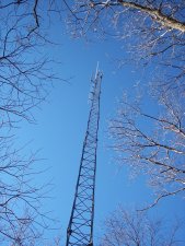 Tower and antennas.